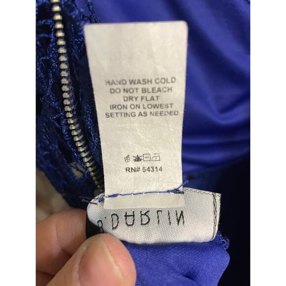 B Darlin Mock Neck Illusion Lace Bodycon Dress Juniors 13/14 Women’s Large - Picture 12 of 16